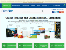 Tablet Screenshot of printfirm.com